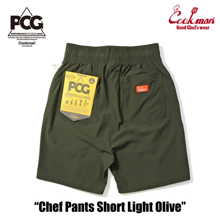 Cookman Chef Short Pants Light Olive