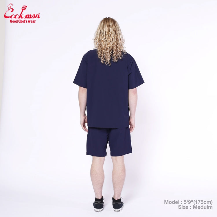 Cookman Work Shirts Short Sleeve Light - NAVY