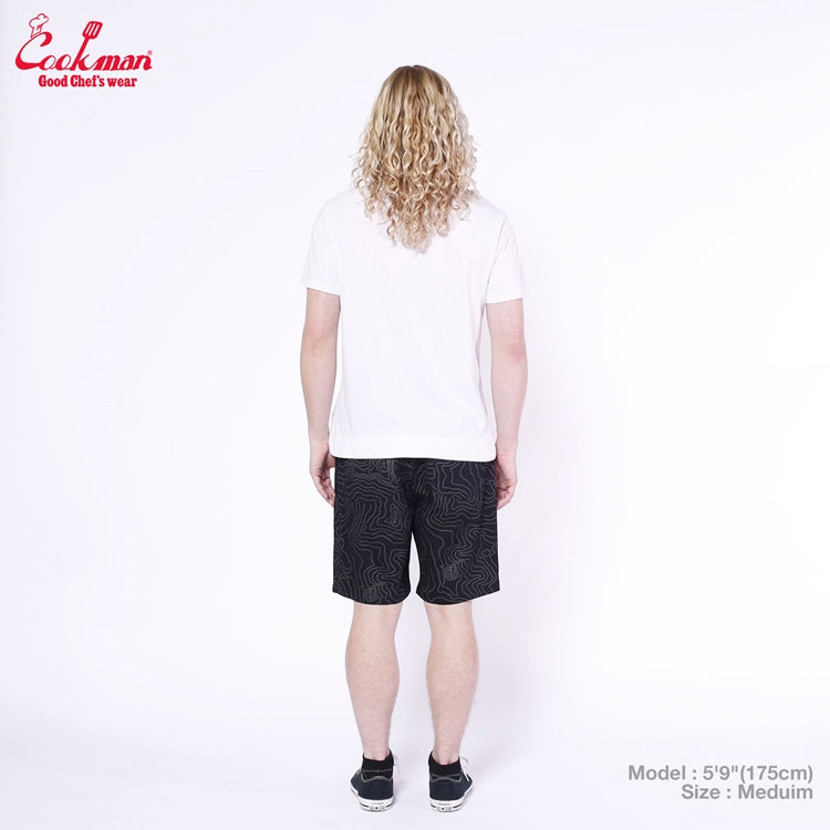 Chef Short Pants Front Pocket - Big Bear : Black