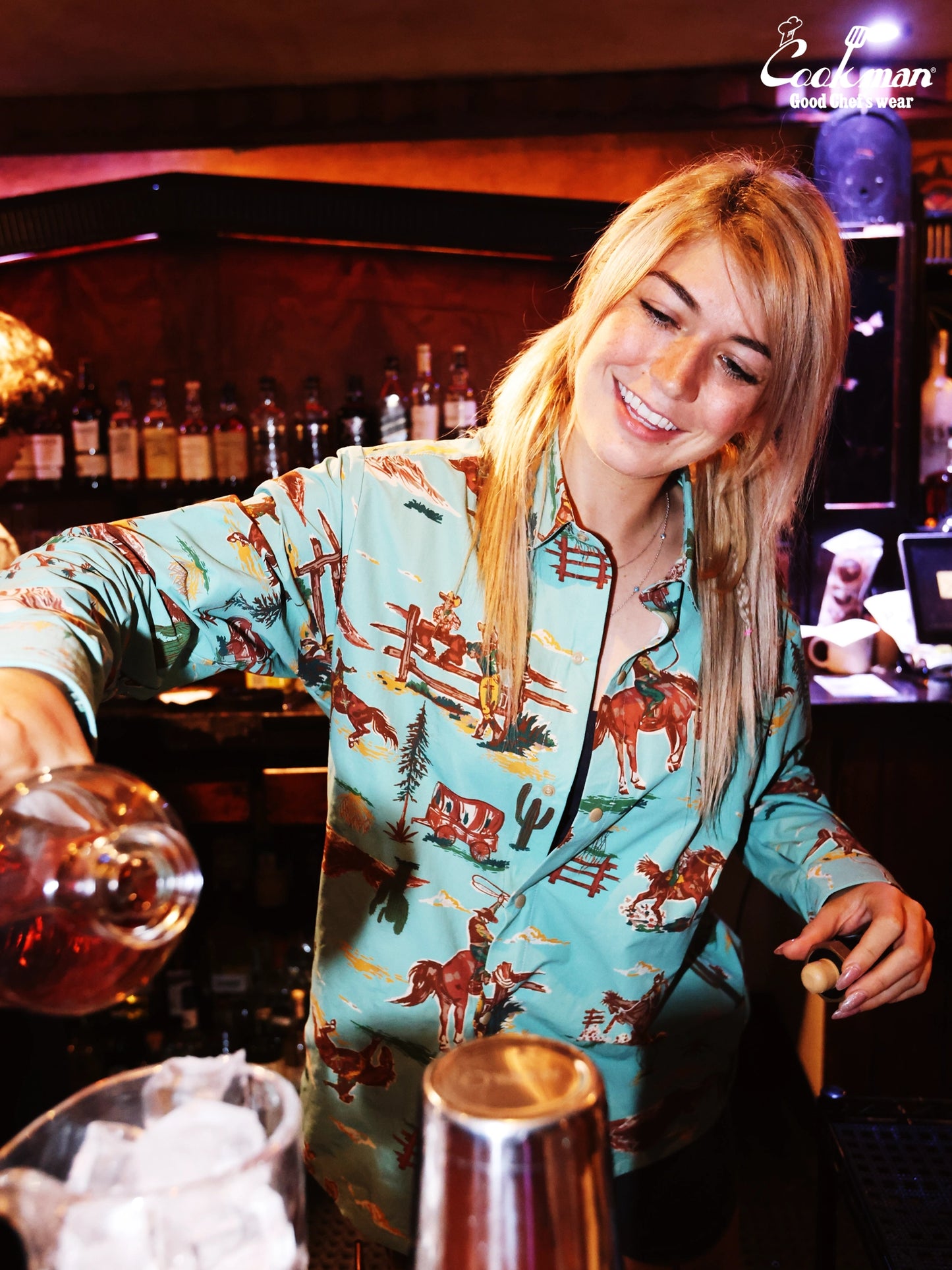 Work Shirts Long Sleeve - Western : Light Blue
