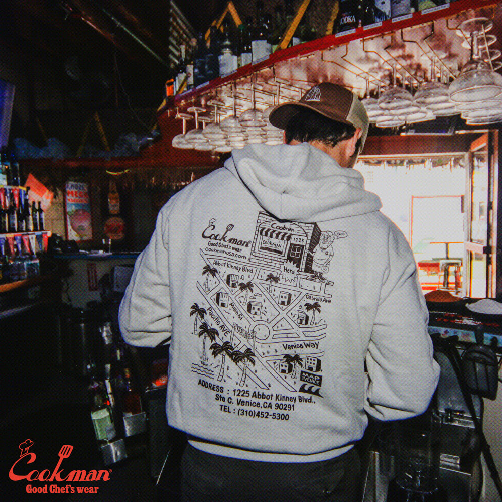 Zip-up Hoodie - TM paint Abbot Kinney : Off White