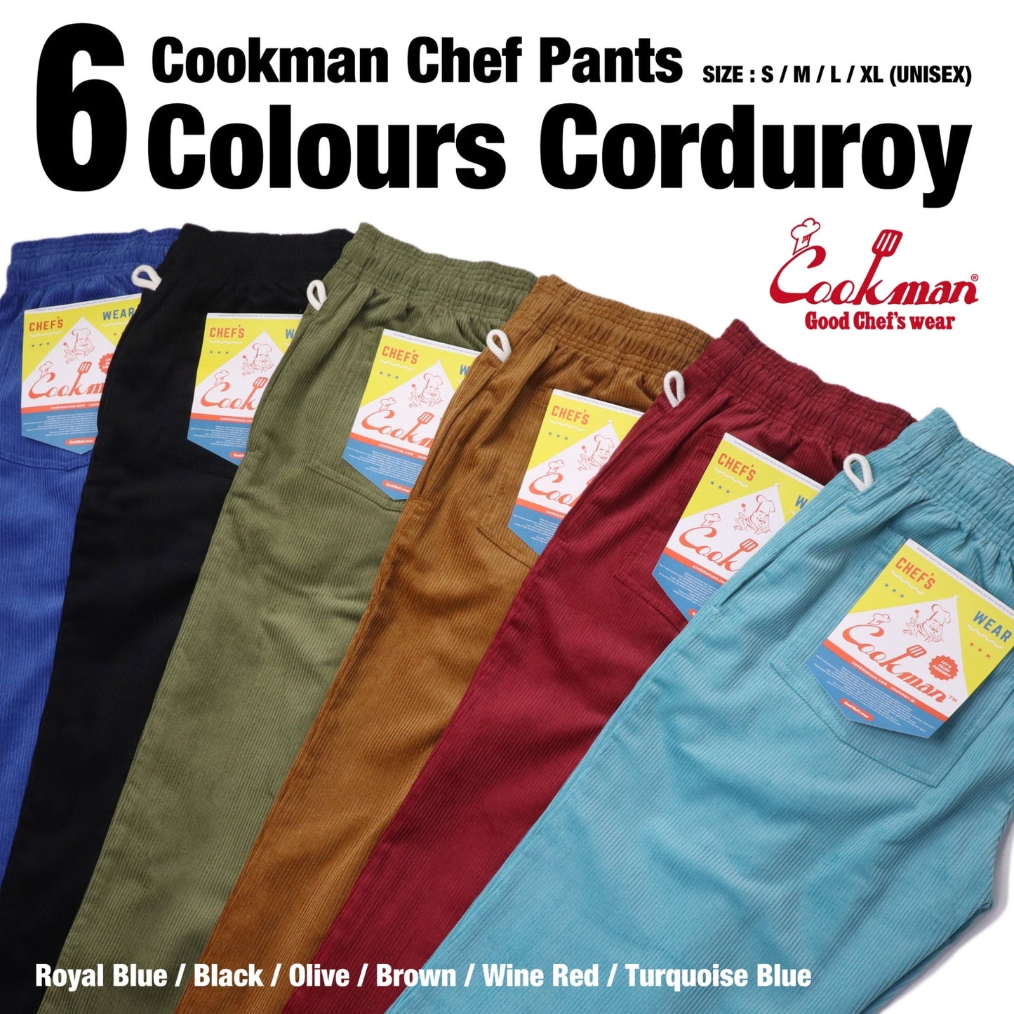 Chef Pants - Corduroy : Brown
