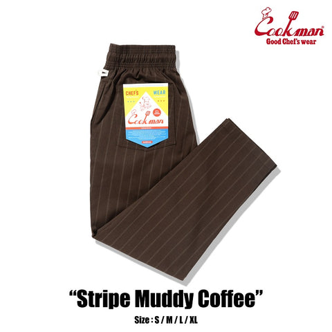 Chef Pants - Stripe Muddy Coffee