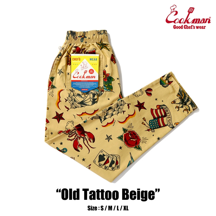 Chef Pants - Old Tattoo : Beige