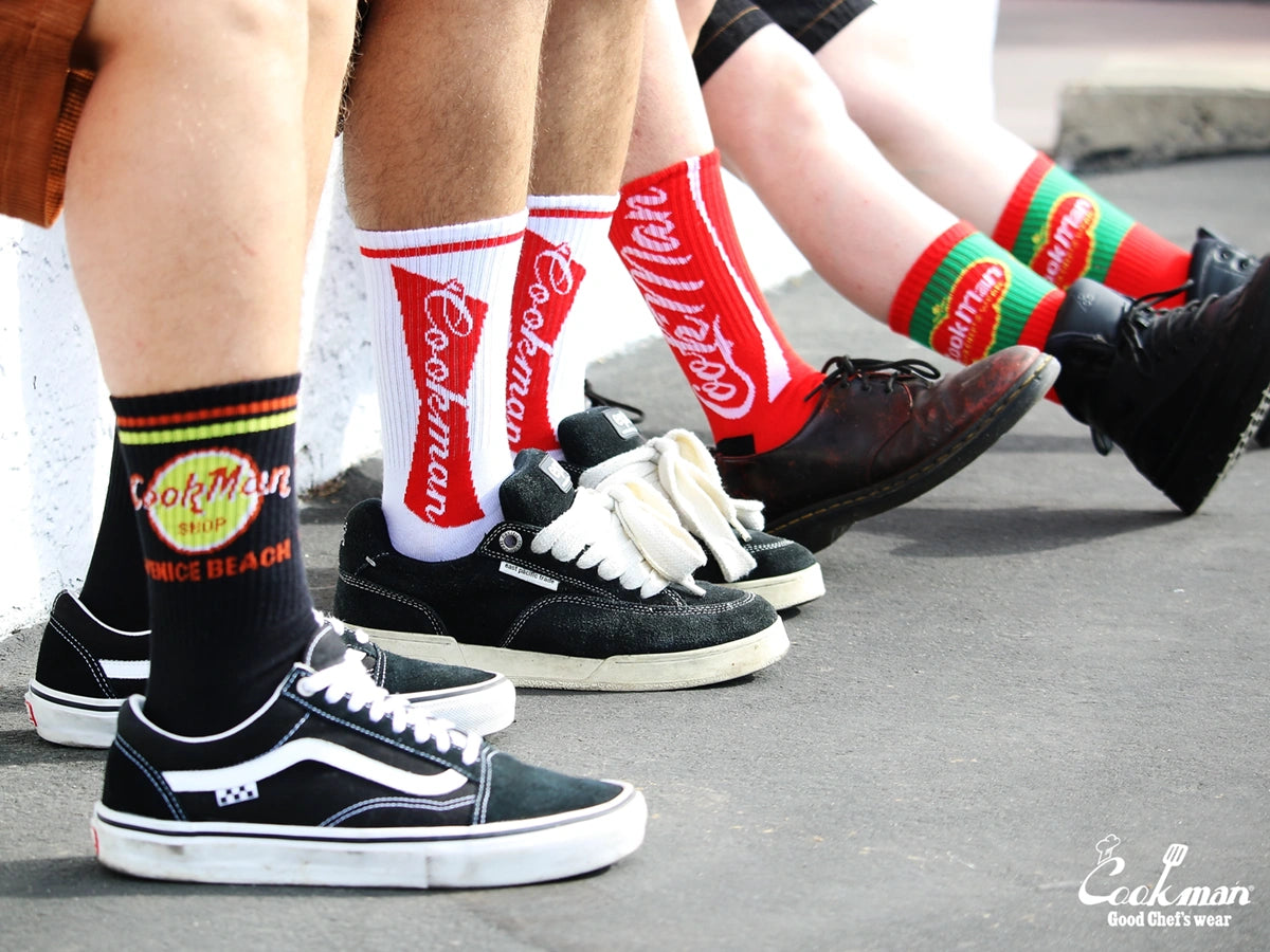 Rib Crew Socks -  Beer Tie