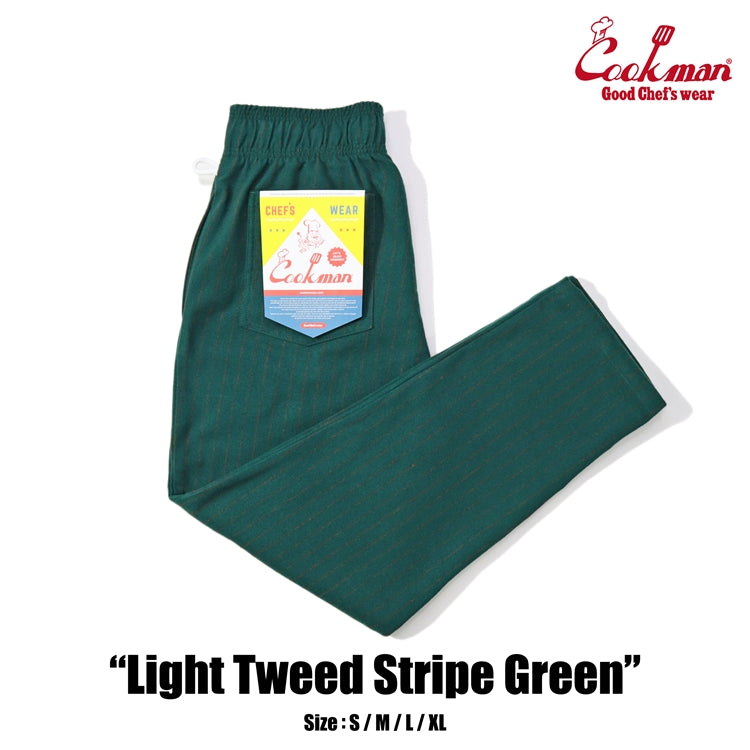 Chef Pants - Light Tweed Stripe : Green