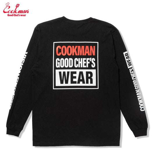 Cookman Long Sleeve Tees - Vision Logo : Black