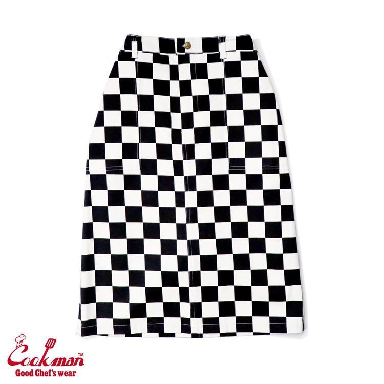 Baker's Skirt - Checker : Black
