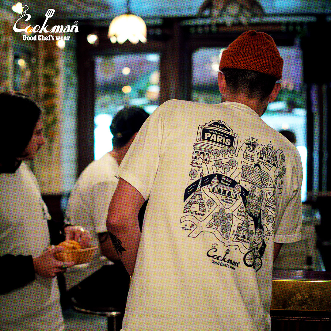 Cookman T-shirts - TM Paint Paris MAP : White