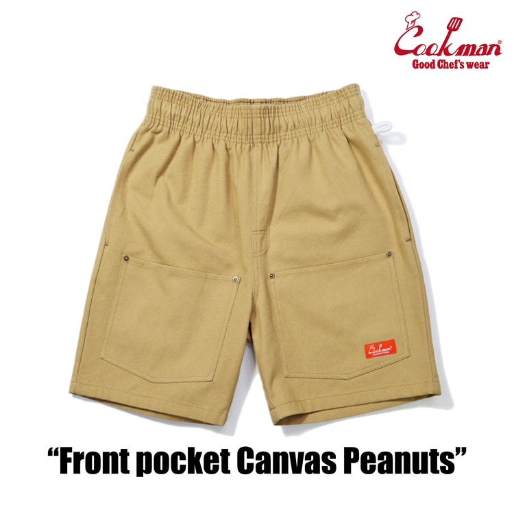 Chef Short Pants  Front pocket - Duck Canvas Peanuts