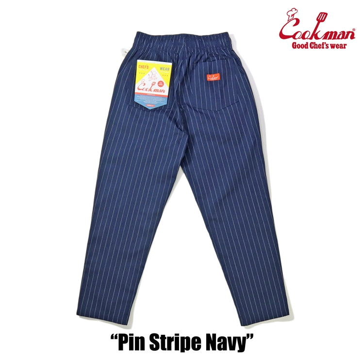 Cookman Chef Pants - Pin Stripe : Navy