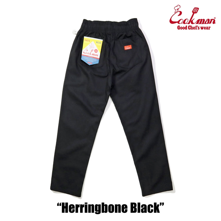 Chef Pants - Herringbone : Black