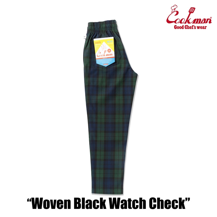 Cookman Chef Pants - Woven Black Watch Plaid