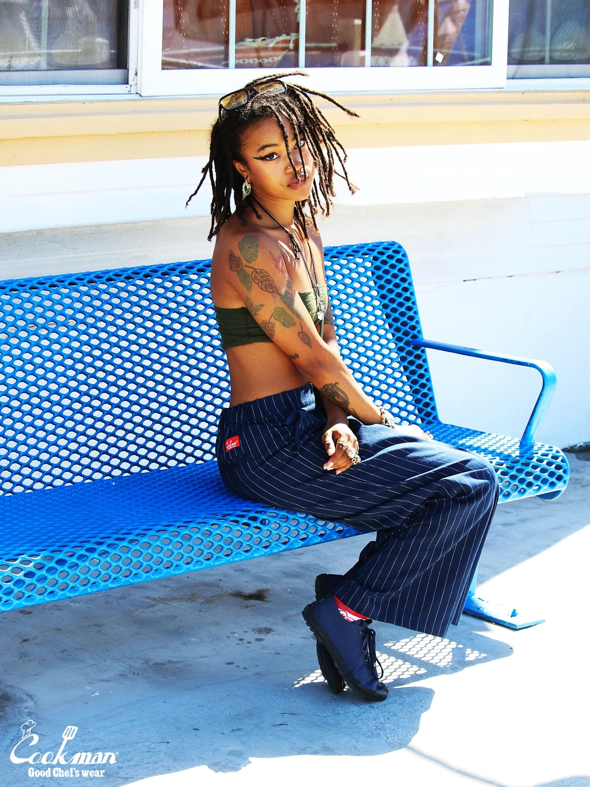 Sally Pants - Pin Stripe : Navy