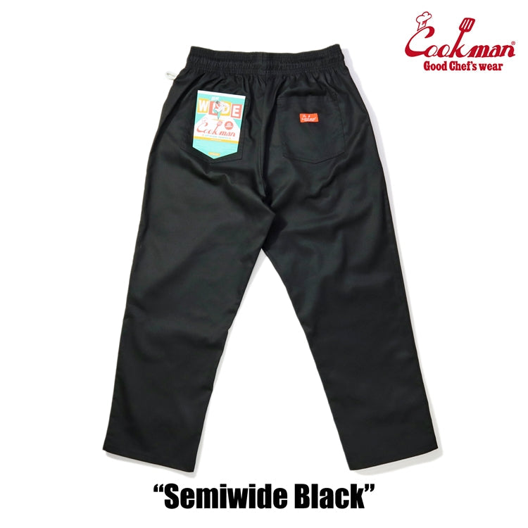 Cookman Chef Pants Semiwide : Black