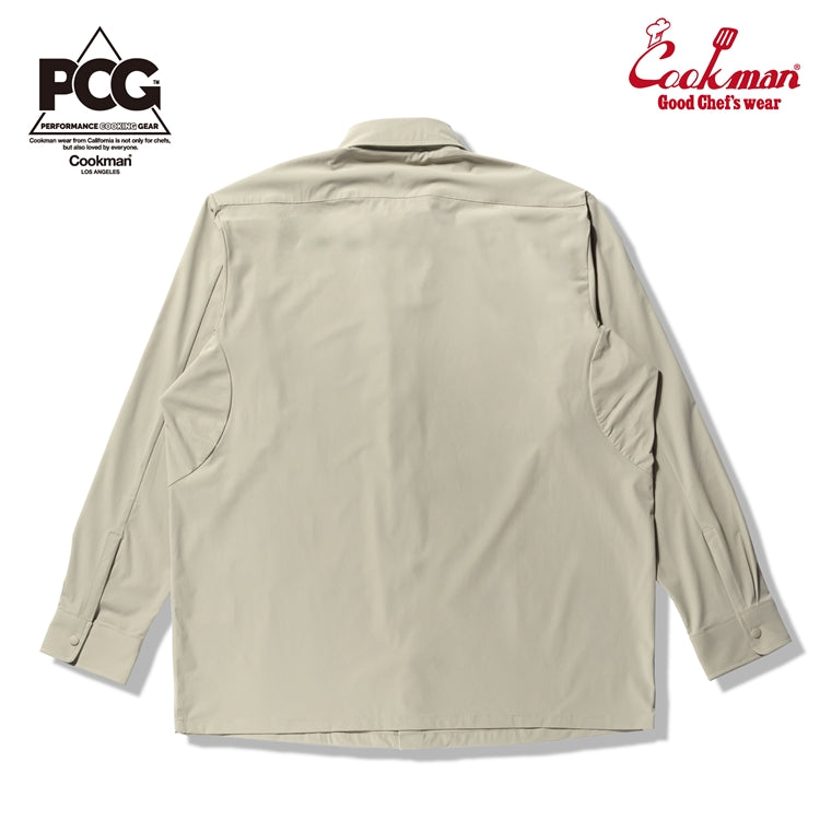 Cookman Work Shirts Long Sleeve - Beige