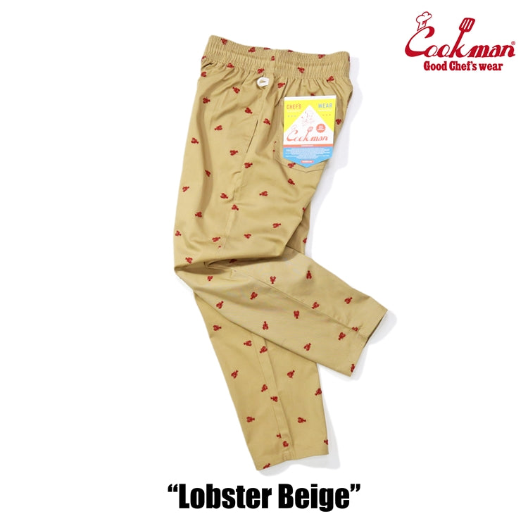 Embroidery Chef Pants -  Lobster : Beige