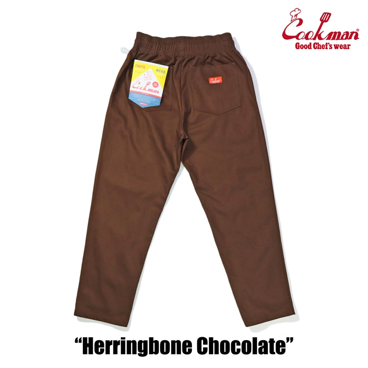 Cookman Chef Pants - Herringbone : Chocolate