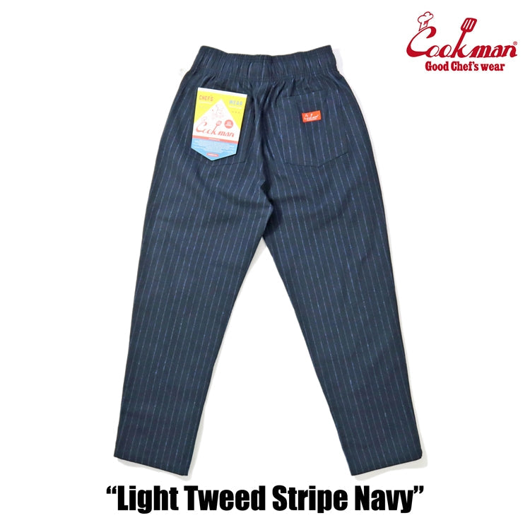 Cookman Chef Pants - Light Tweed Stripe : Navy