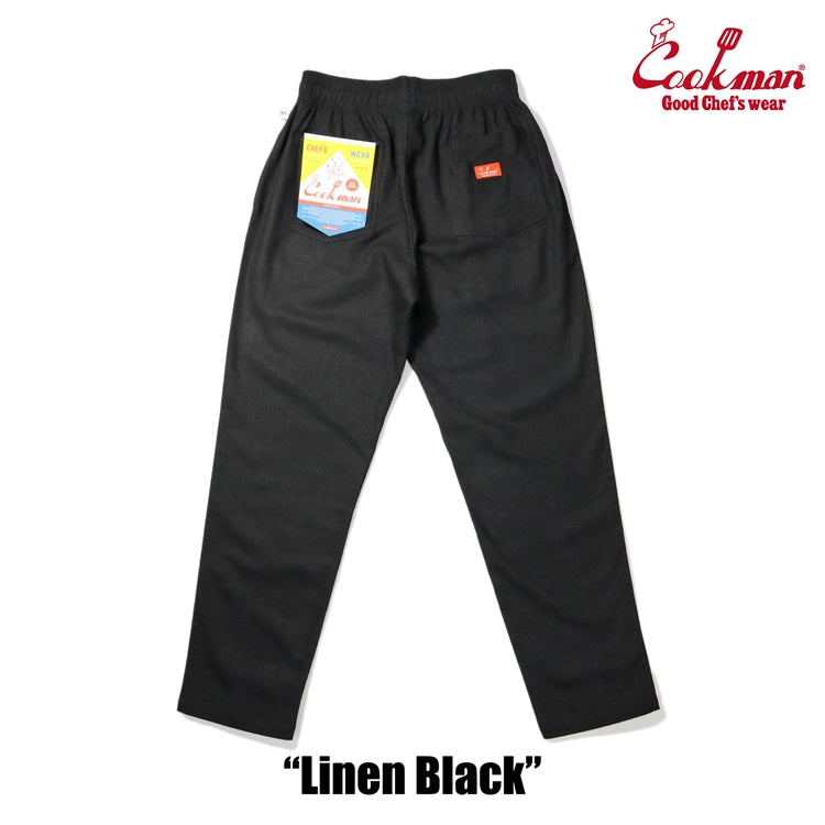 cookman chef pants paiseley black Lサイズ Chef Pants - Linen : Black