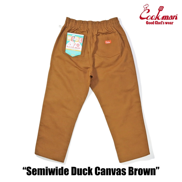 Cookman Chef Pants Semiwide - Duck Canvas : Brown