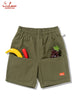 Chef Short Pants  Front pocket - Duck Canvas Olive