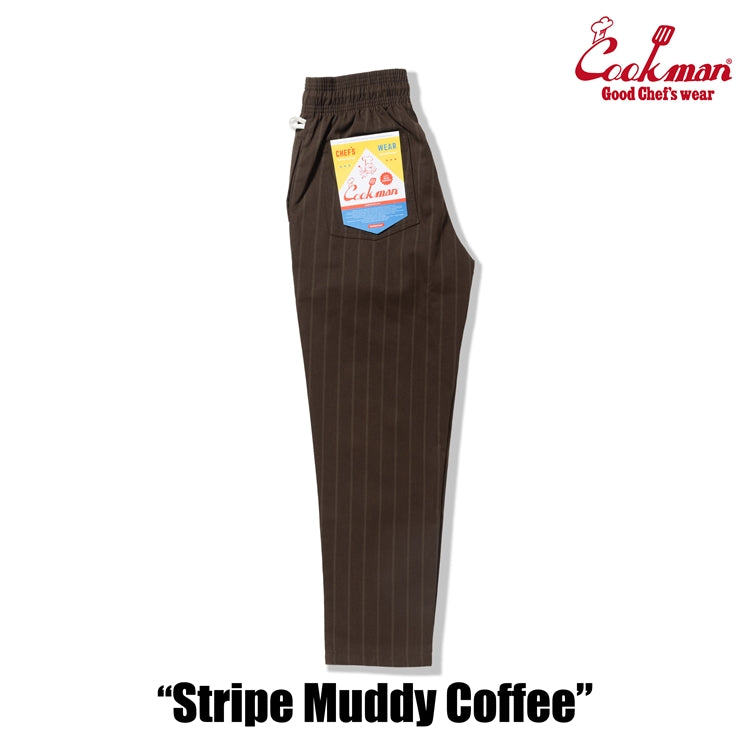 Cookman Chef Pants - Stripe Muddy Coffee