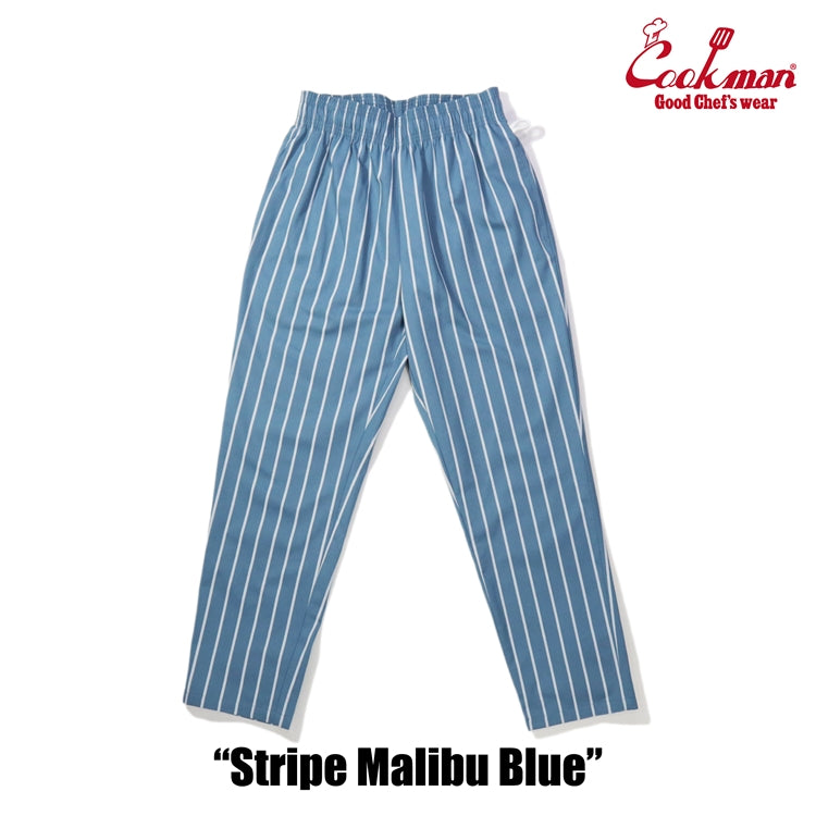 Cookman Chef Pants - Stripe : Malibu Blue