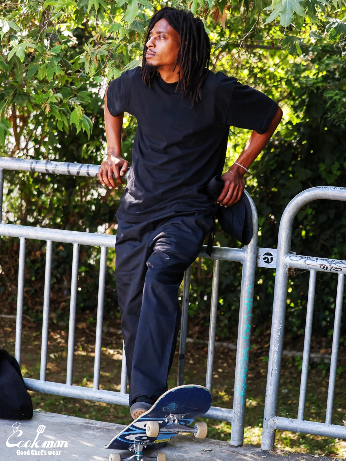 Chef Pants Semiwide Black Belt  - Vision : Black