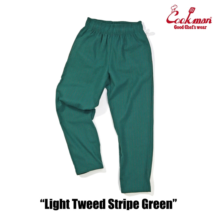 Cookman Chef Pants - Light Tweed Stripe : Green