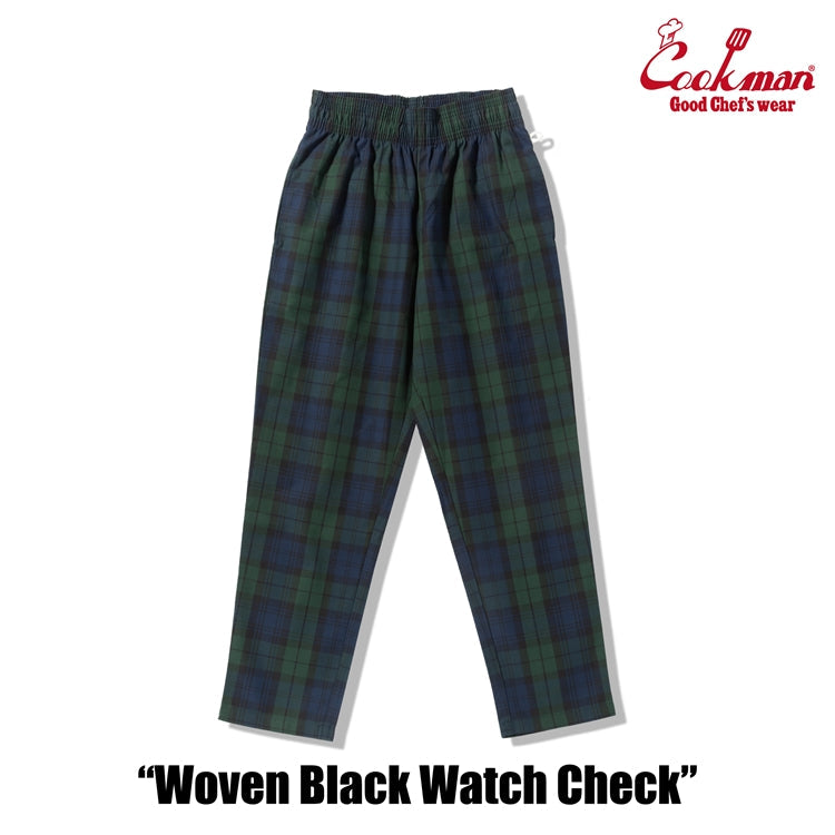 Chef Pants - Woven Black Watch Plaid