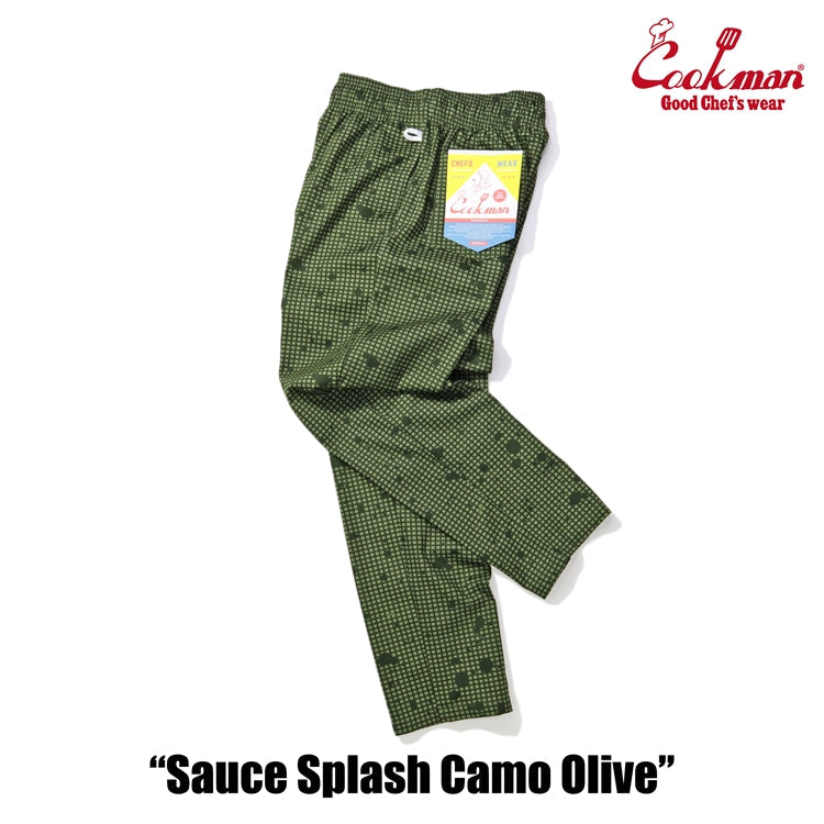 Cookman Chef Pants - Sauce Splash Camo : Olive