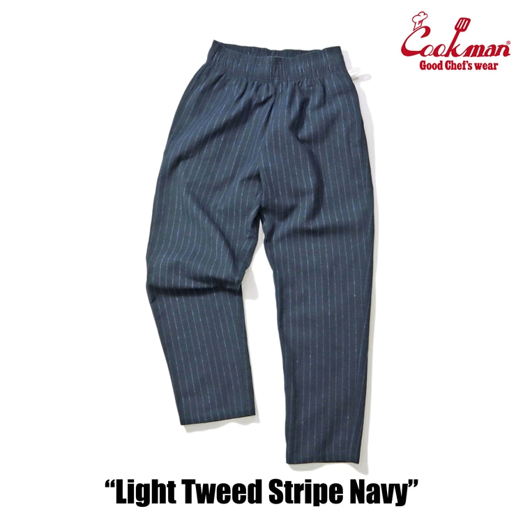 Cookman Chef Pants - Light Tweed Stripe : Navy