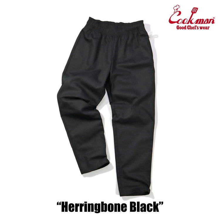 Cookman Chef Pants - Herringbone : Black