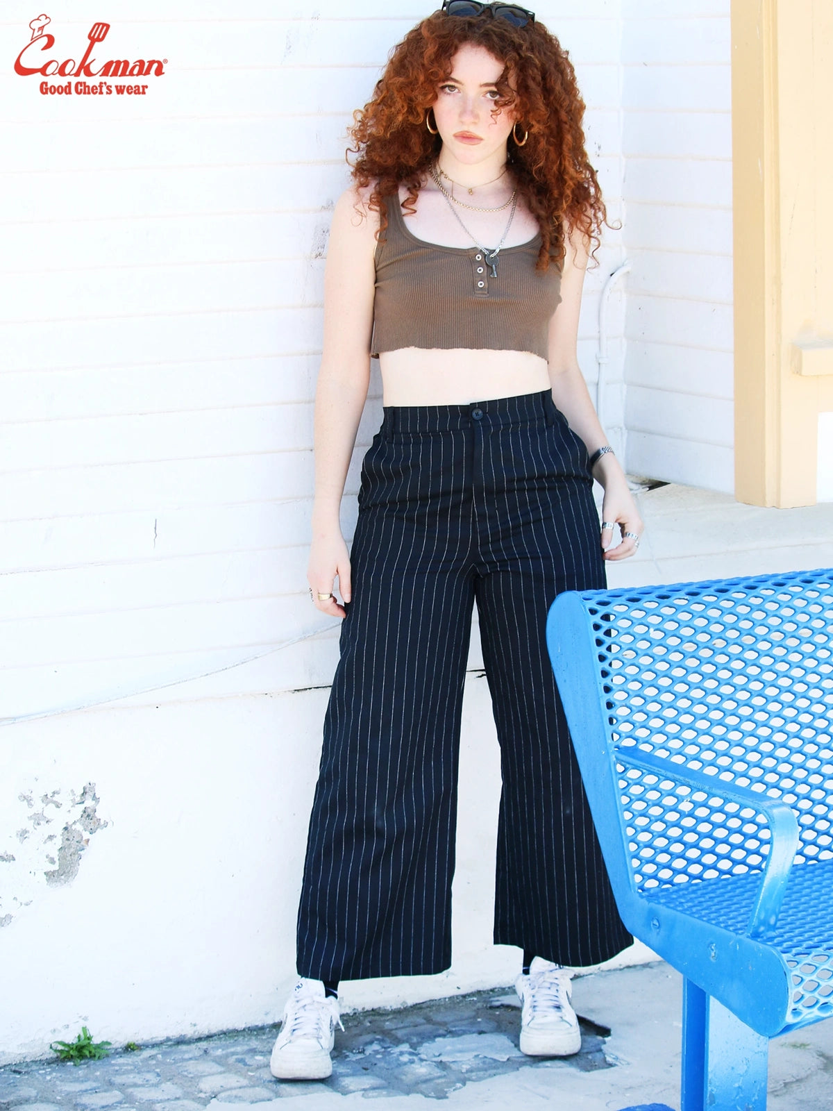 Sally Pants - Pin Stripe : Navy