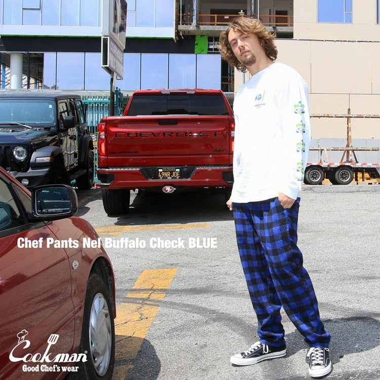 Cookman Chef Pants - Nel Buffalo Plaid : Blue