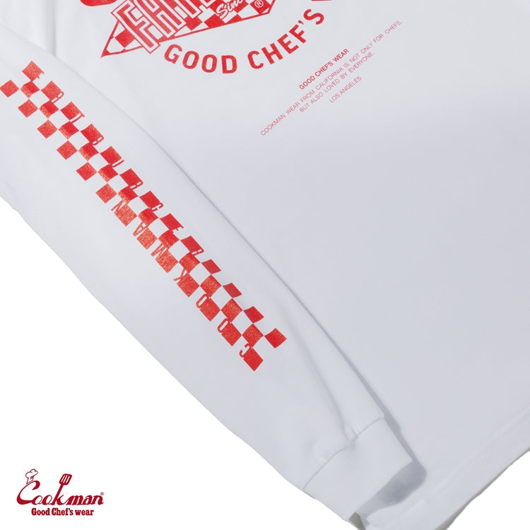 Cookman Long Sleeve Tees - FAT Checker : White