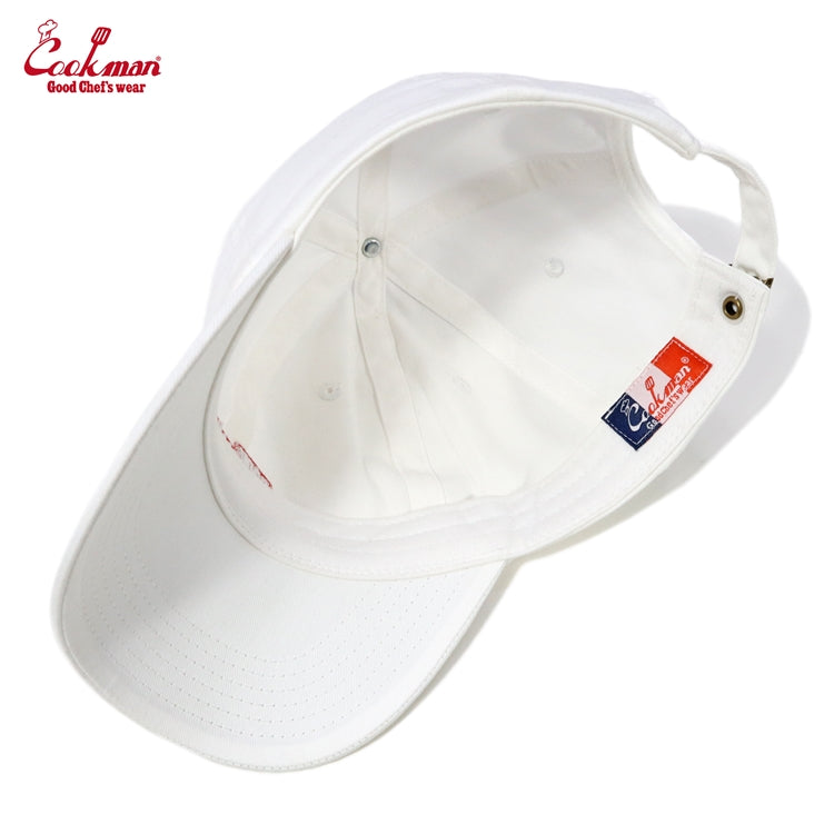 Cookman  Low Cap - Flag : Blanc