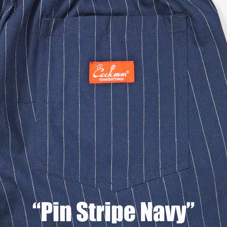 Cookman Chef Pants - Pin Stripe : Navy