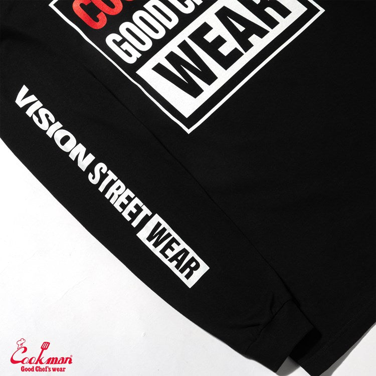 Cookman Long Sleeve Tees - Vision Logo : Black