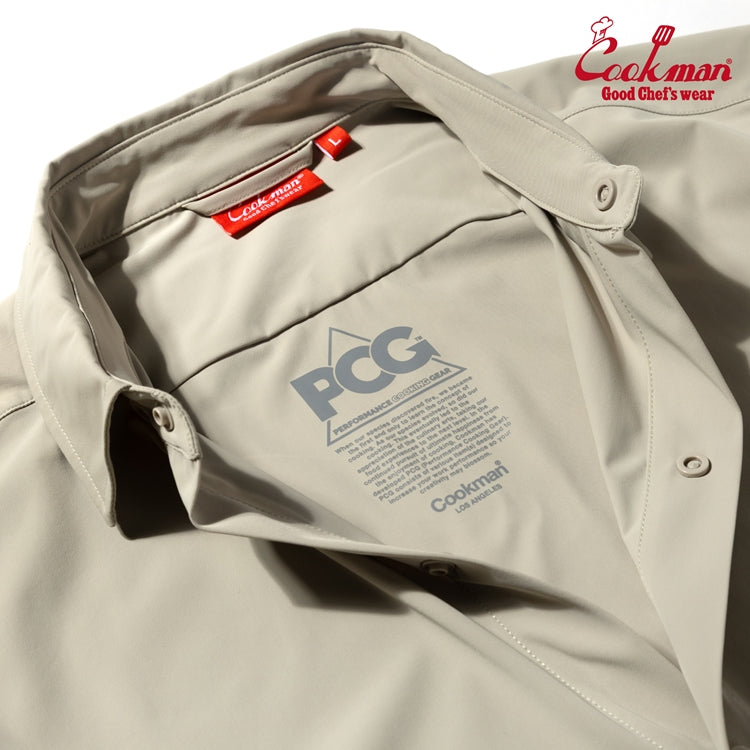 Cookman Work Shirts Long Sleeve - Beige