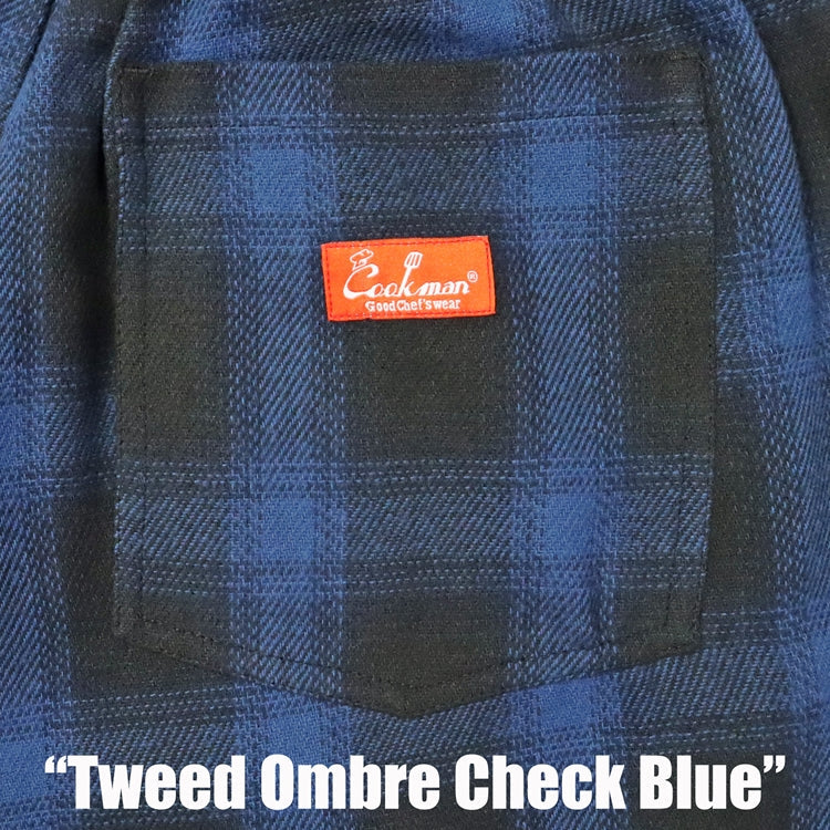 Cookman Chef Pants - Tweed Ombre Check : Blue