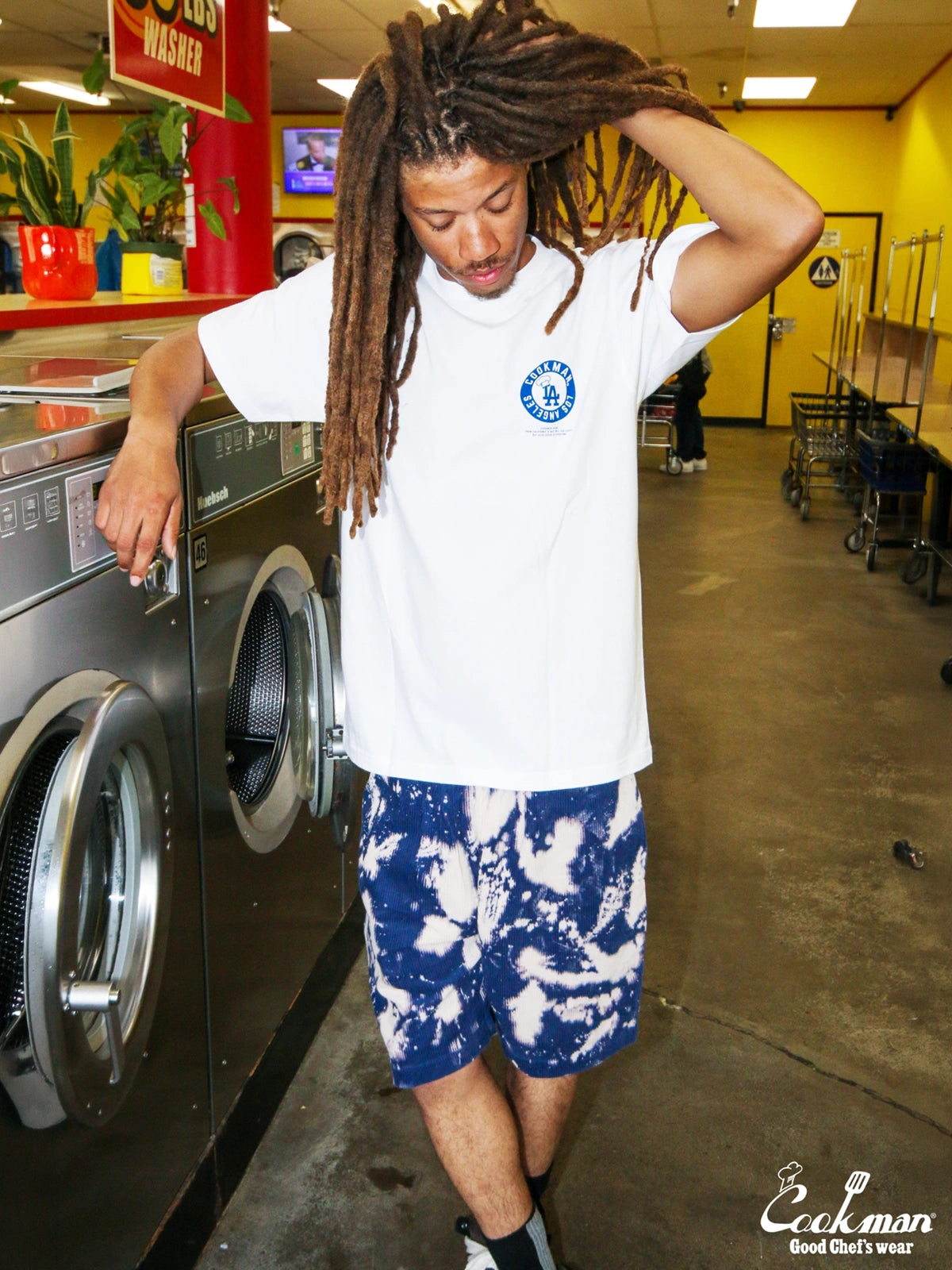 Chef Short Pants - Corduroy Bleach : Navy