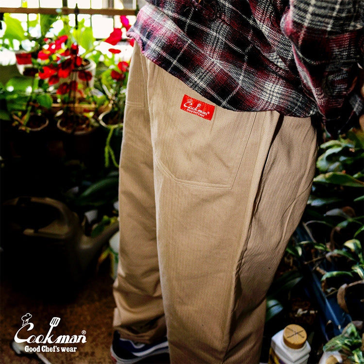 Cookman Chef Pants - Herringbone : Peanuts