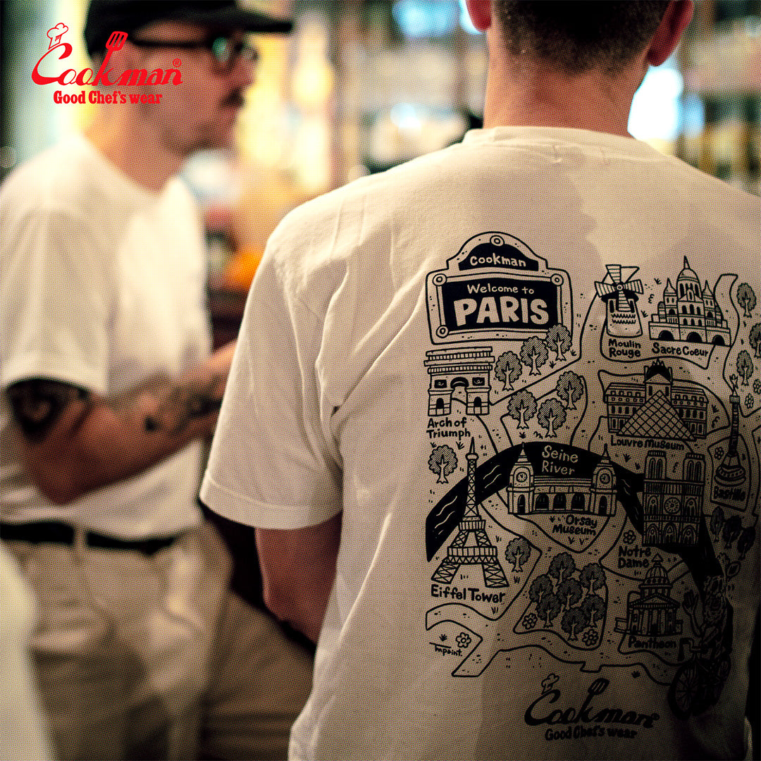 Cookman T-shirts - TM Paint Paris MAP : White