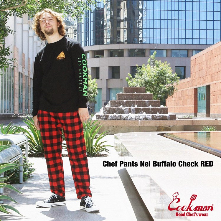 Cookman Chef Pants - Nel Buffalo Plaid : Red