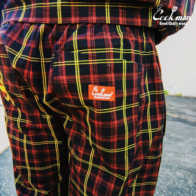 Cookman Chef Pants Semiwide : FAT Tartan Check