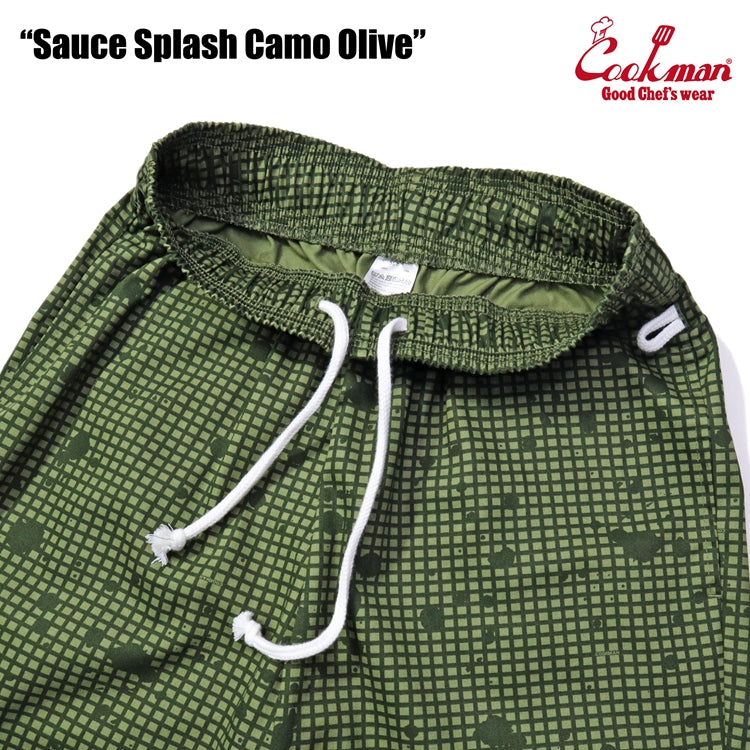 Cookman Chef Pants - Sauce Splash Camo : Olive