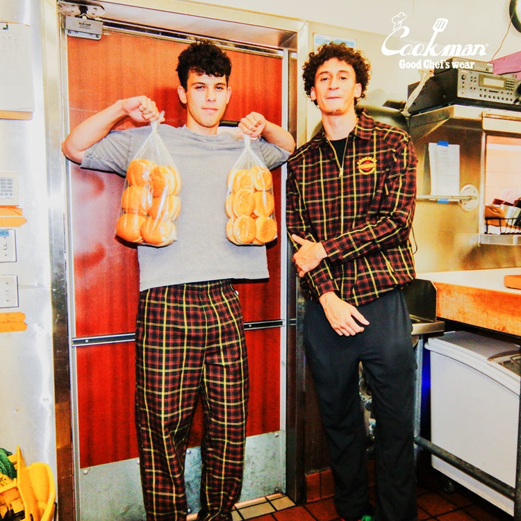 Cookman Chef Pants Semiwide : FAT Tartan Check