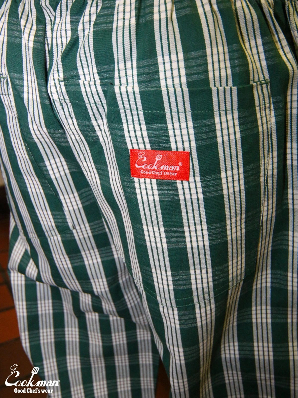 Chef Pants Semiwide -  PALAKA Check : Green